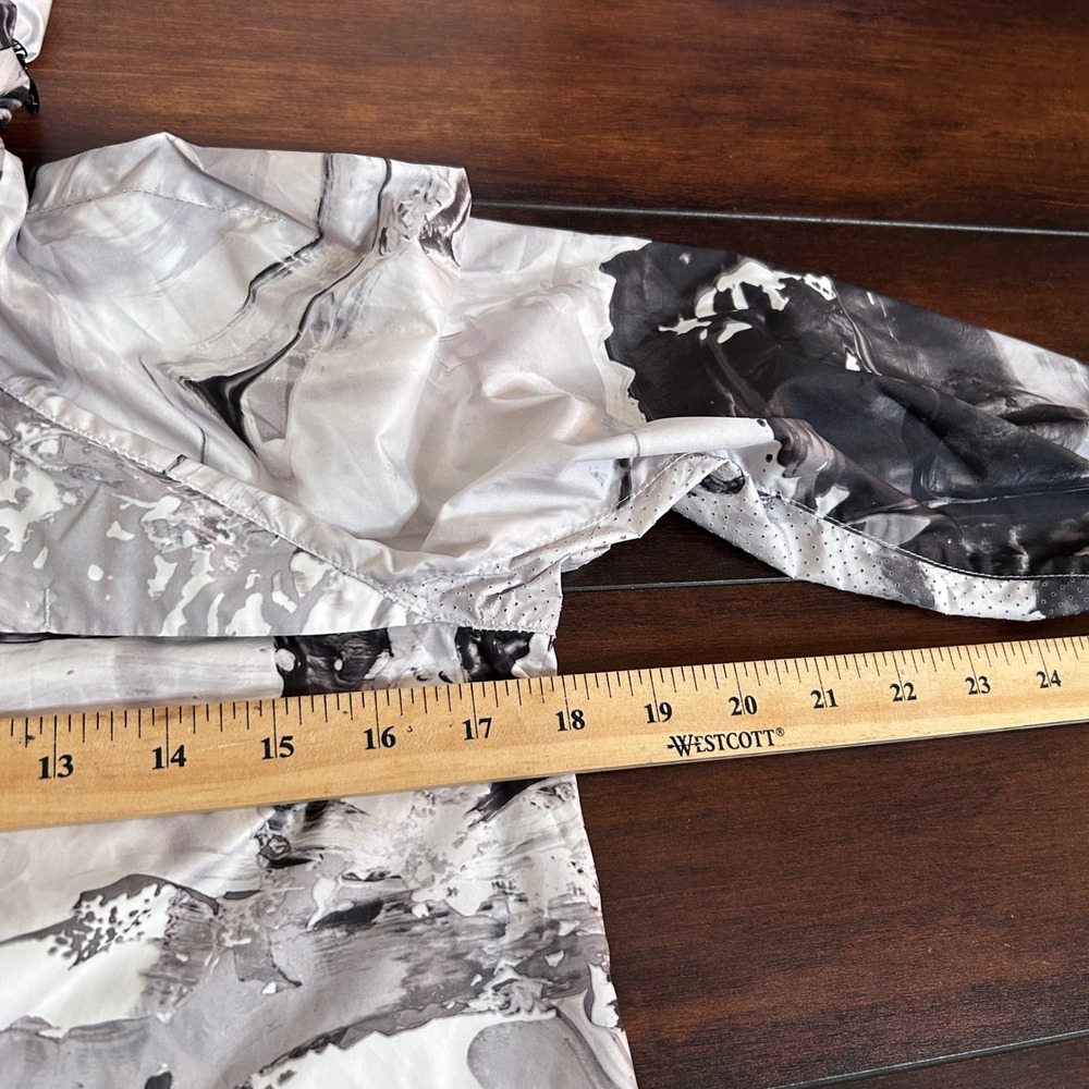 Lululemon Miss Misty Jacket II Hooded Full Zip Packable Sz 4 Marble Black White - Picture 6 of 10
